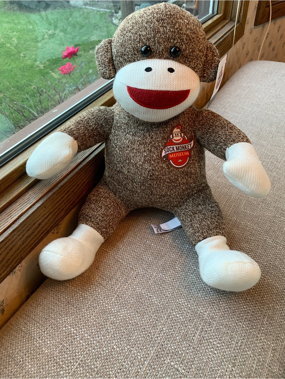 Sock Monkey Museum Plush — Brown & White Classic Monkey